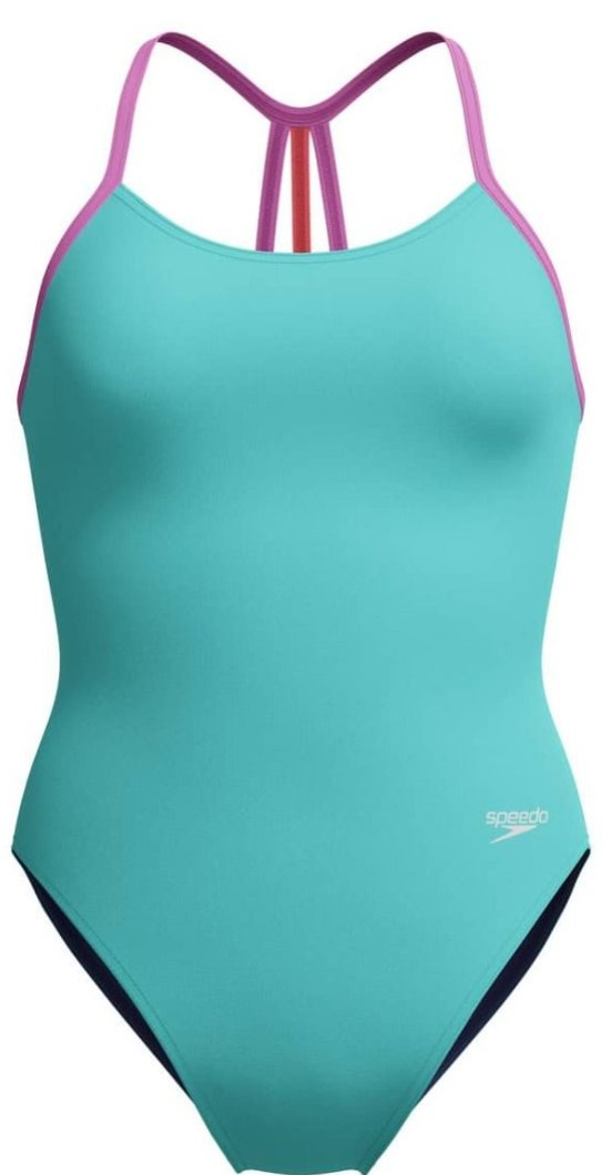 Speedo solid lane line back arctic glass 128cm