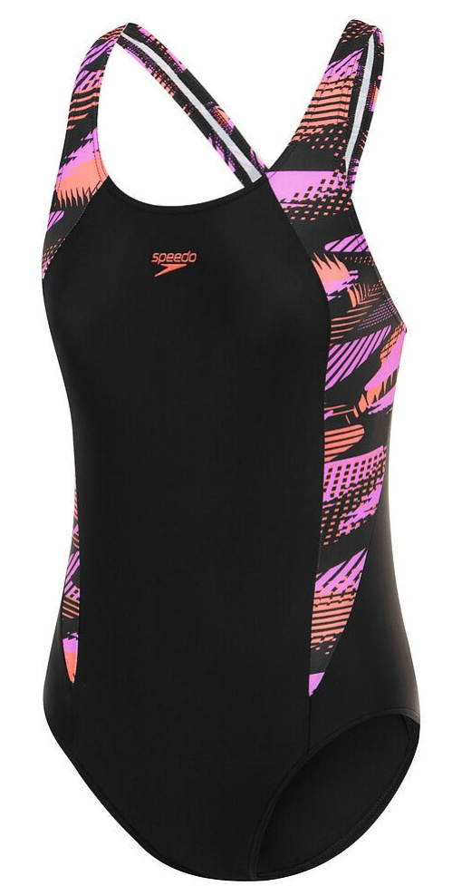 Speedo hyperboom splice muscleback black/purple 116cm