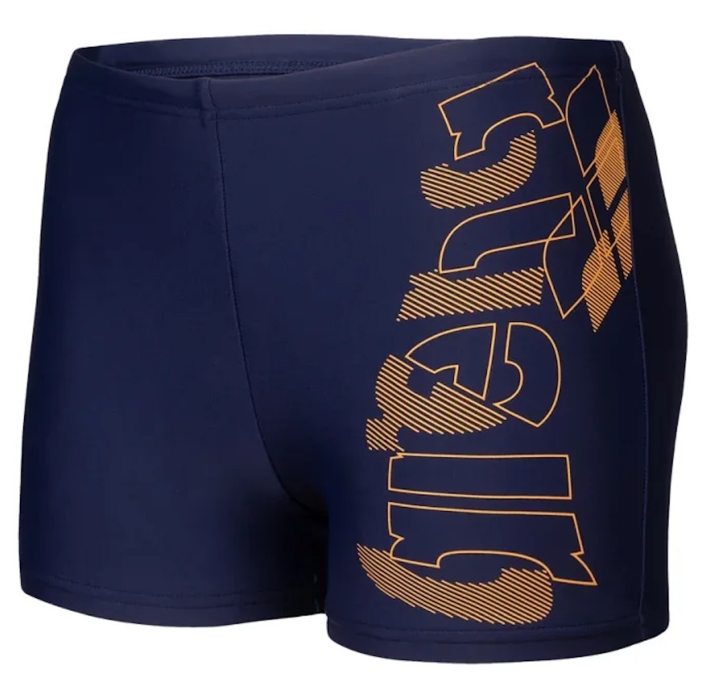Levně Arena feel tales swim short boys navy/parrot 116cm