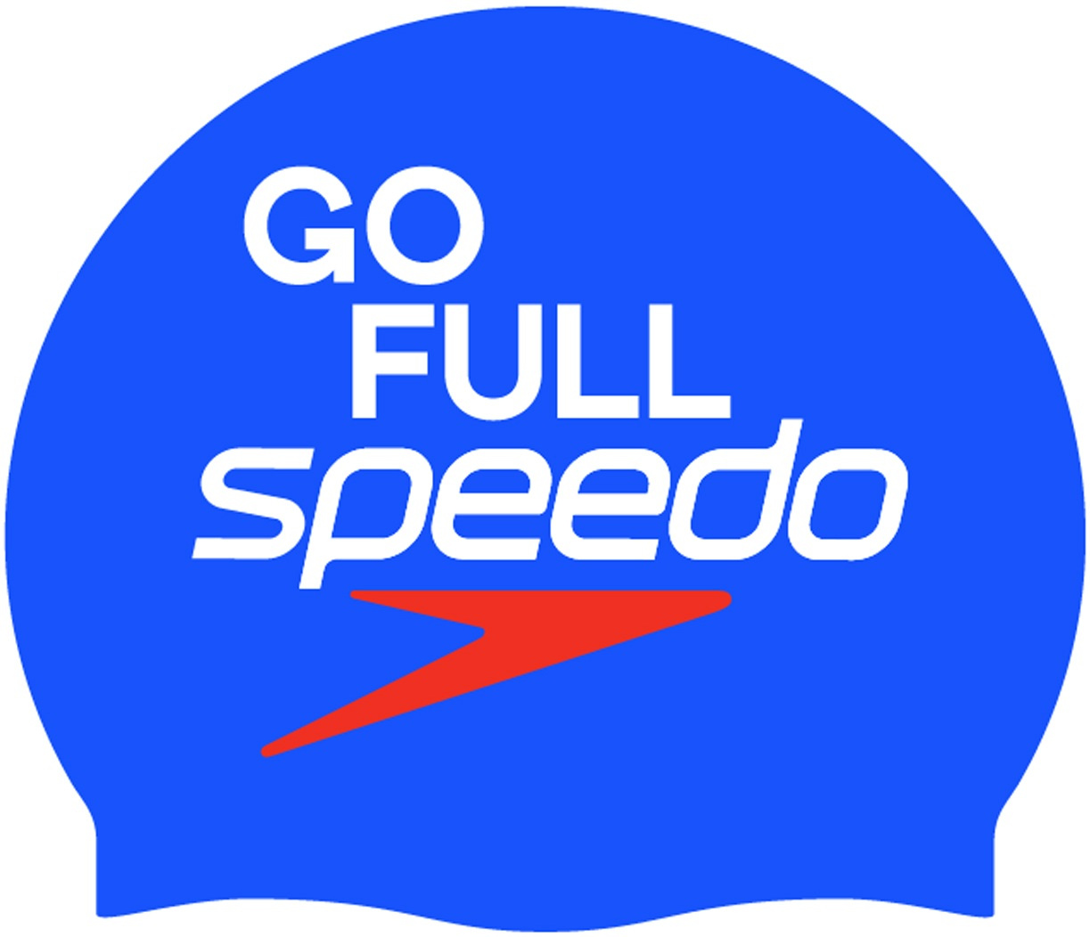 Speedo printed cap go full speedo modrá