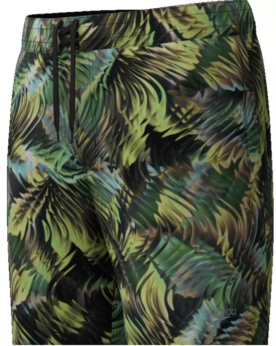 Speedo print lookout short 18" dark green l - uk36