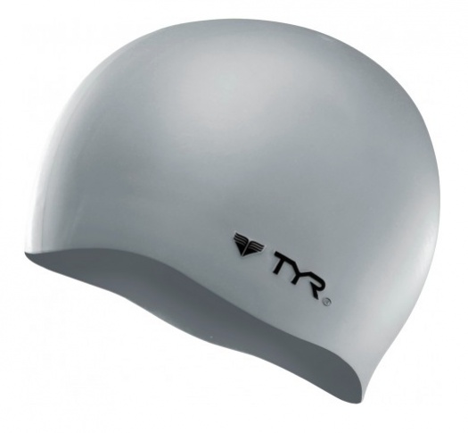 Plavecká čepička tyr silicone stříbrná